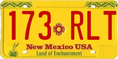 NM license plate 173RLT