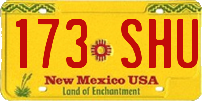 NM license plate 173SHU