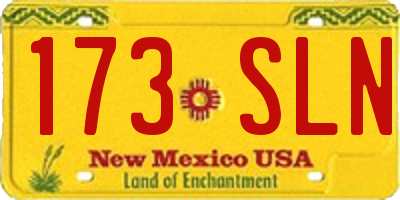 NM license plate 173SLN