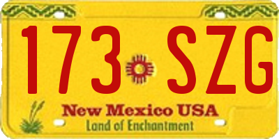 NM license plate 173SZG