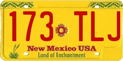 NM license plate 173TLJ