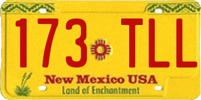 NM license plate 173TLL