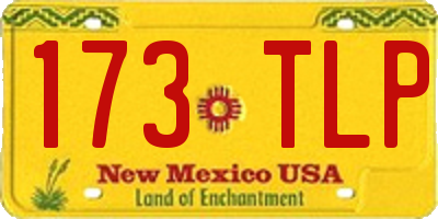 NM license plate 173TLP