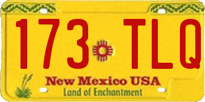 NM license plate 173TLQ