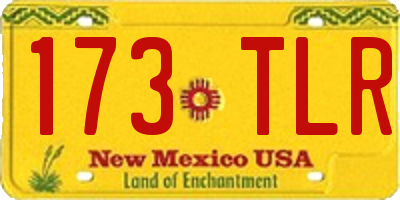NM license plate 173TLR