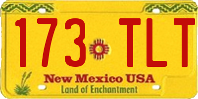 NM license plate 173TLT