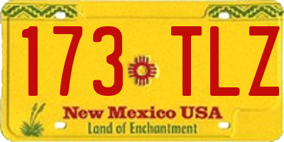 NM license plate 173TLZ