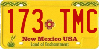 NM license plate 173TMC