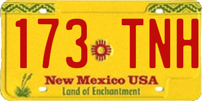 NM license plate 173TNH