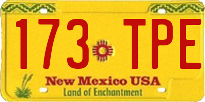 NM license plate 173TPE