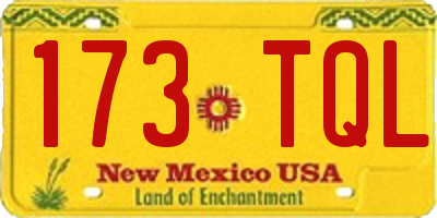 NM license plate 173TQL