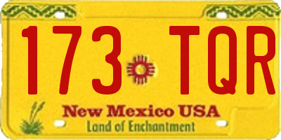 NM license plate 173TQR