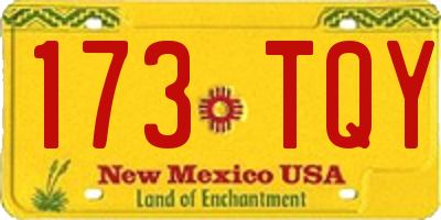 NM license plate 173TQY