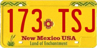 NM license plate 173TSJ