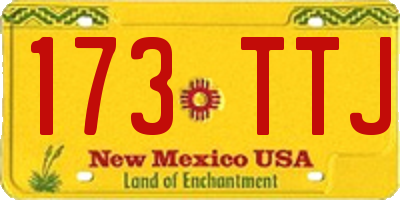 NM license plate 173TTJ