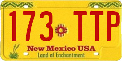 NM license plate 173TTP