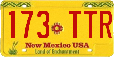 NM license plate 173TTR
