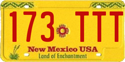 NM license plate 173TTT