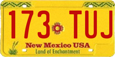 NM license plate 173TUJ