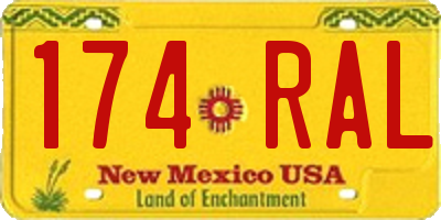 NM license plate 174RAL