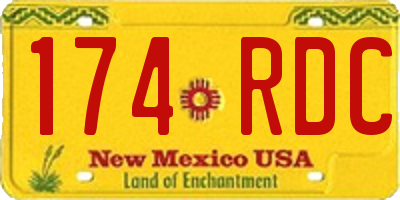 NM license plate 174RDC