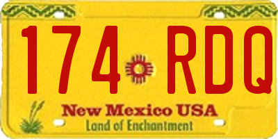 NM license plate 174RDQ