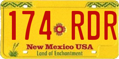 NM license plate 174RDR