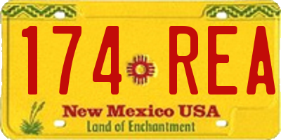 NM license plate 174REA