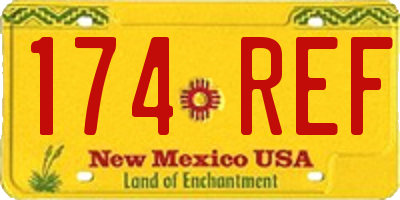 NM license plate 174REF