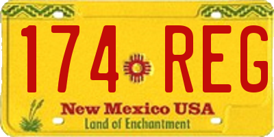 NM license plate 174REG
