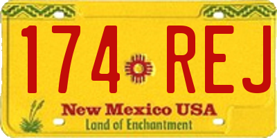 NM license plate 174REJ