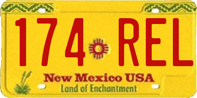 NM license plate 174REL
