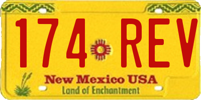 NM license plate 174REV