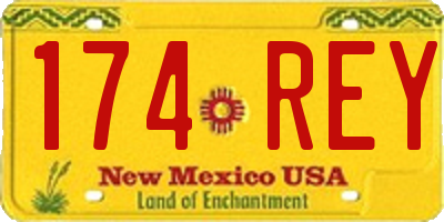 NM license plate 174REY