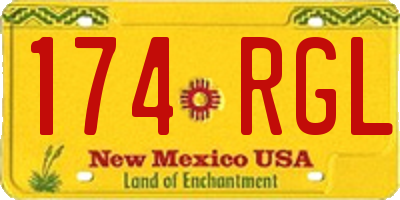 NM license plate 174RGL