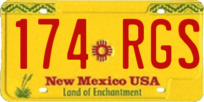 NM license plate 174RGS