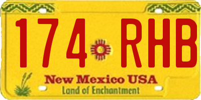NM license plate 174RHB