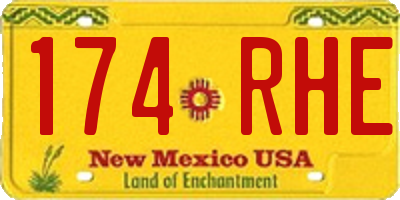 NM license plate 174RHE
