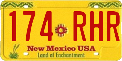 NM license plate 174RHR