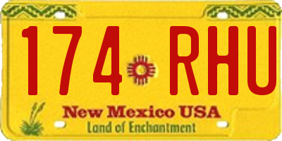 NM license plate 174RHU