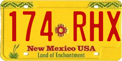 NM license plate 174RHX