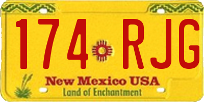 NM license plate 174RJG