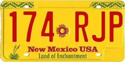 NM license plate 174RJP