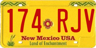NM license plate 174RJV