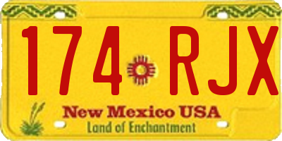 NM license plate 174RJX