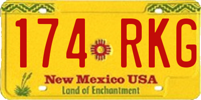 NM license plate 174RKG