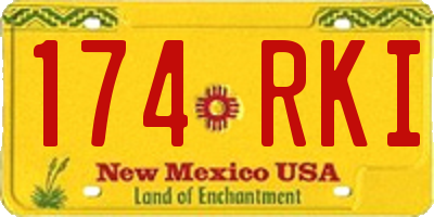 NM license plate 174RKI