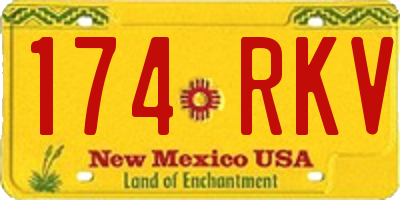 NM license plate 174RKV