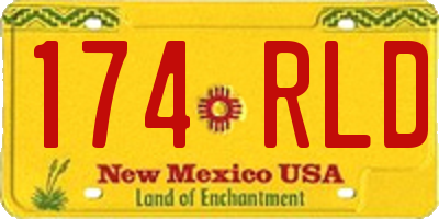 NM license plate 174RLD