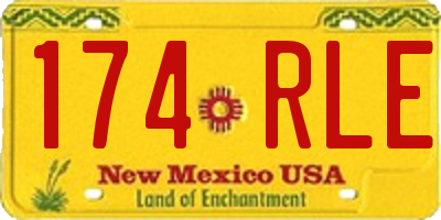 NM license plate 174RLE